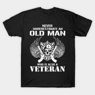 Old man veteran gift idea T-Shirt